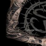 Tattoos - Black and grey japanese sleeve - 133157